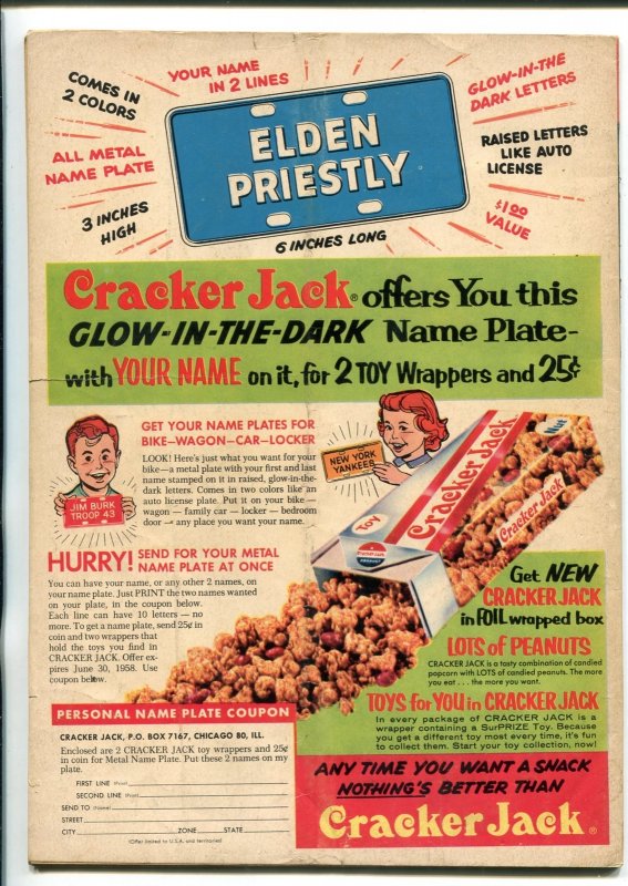 TARZAN #95-1957-DELL-GORDON SCOTT COVER- BURROUGHS- MARSH- MANNING-vg