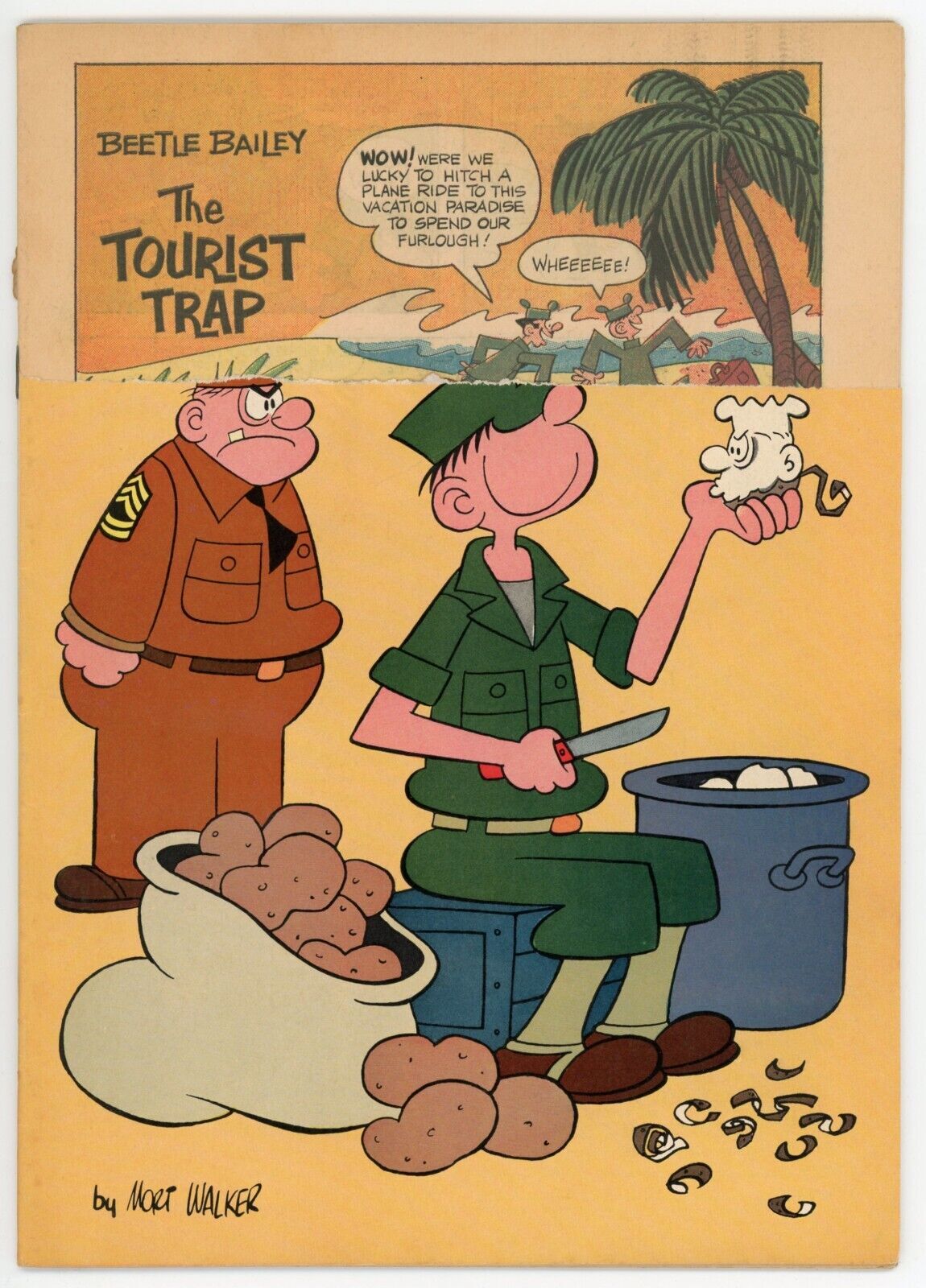 Beetle Bailey 44 Fair 1.0 Gold Key 1964 Silver Age Sgt Snorkel Zero