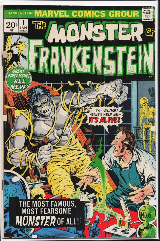 The Frankenstein Monster #1 (1973) Frankenstein Monster