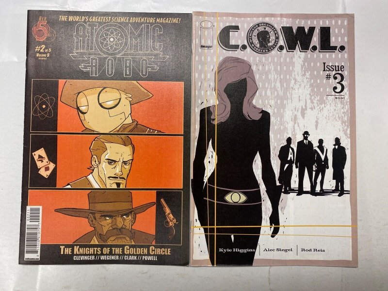 5 IMAGE comic books Atomic #2 COWL #2 Doodle #3 East #14 Outcast #4 3 KM19