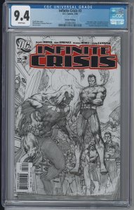 Infinite Crisis 3 CGC 9.4 NM Alexander Luthor 2nd Prnt Jim Lee Sketch Cover 2006