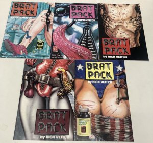Bratpack (1990) Set Issues # 1-5 Rick Veitch • King Hell • Gary Fields •Complete