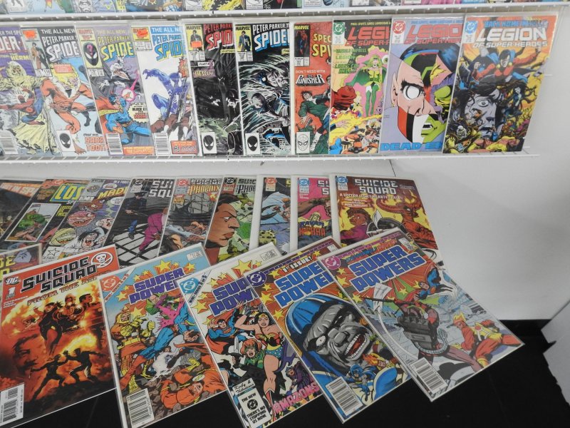 Huge Lot of 150+ Comics W/ Spiderman, Suicide Squad, JLA Avg. VF- Condition!