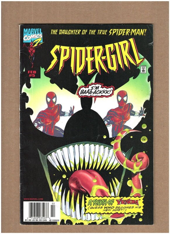 Spider-Girl #5 Newsstand Marvel Comics 1999 Spider-man & Venom VG/FN 5.0