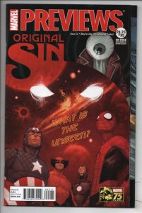 MARVEL PREVIEWS #22, NM, 2014, Original Sin Spider-man Iron Man, Wolverine