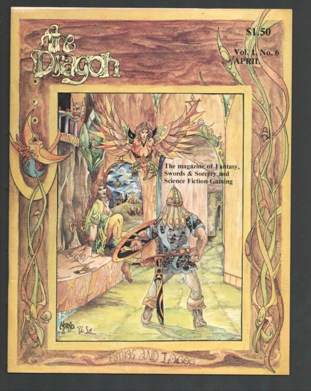 Dragon #6 4/1976-Fantasy cover by Morno-Fantasy-Swords & Sorcery and Science ...