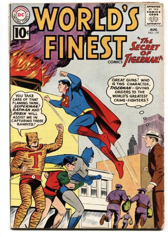 WORLDS FINEST #119 comic book 1961-BATMAN-SUPERMAN-DC  VG-