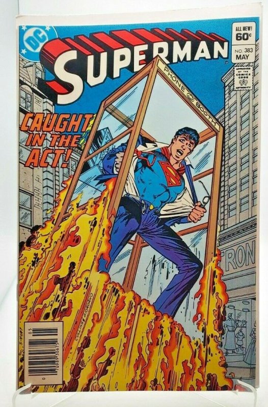 SUPERMAN #383 (1939 Series) 1983 (DC) NEWSSTAND Variant NM