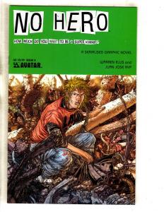 Lot Of 8 No Hero Avatar Press Comic Books # 0 1 2 3 4 5 6 7 Warren Ellis JC13