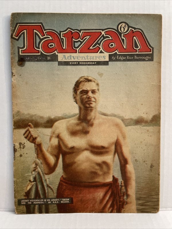 Tarzan Adventures #21 1954 Westworld Publications Edgar Rice Burrough READER