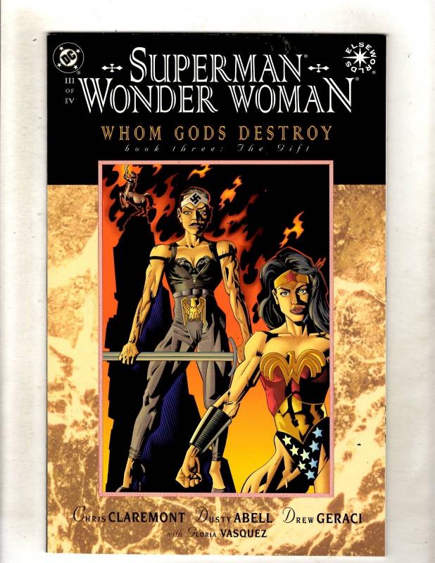 Superman Wonder Woman Whom Gods Destroy Complete DC Series # 1 2 3 4 Comics JF15