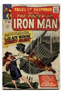 Tales Of Suspense #53 2nd Black Widow-Iron Man FN comic book 1964-