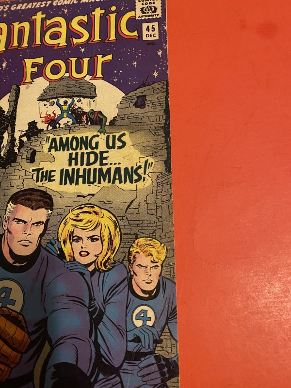 Fantastic Four #45 (1965)1st apps of the inhimans key book