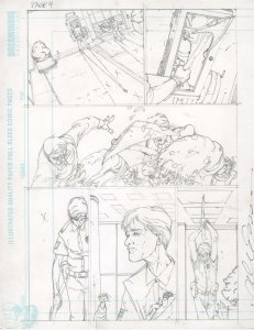 Trailer Park of Terror 2 pg4 Six Bullets Original Pencil art Alex Sanchez HORROR