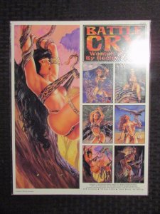 1995 BATTLE CRY Portfolio by Hector Gomez 6 Color Prints 11x14 NM 9.4 SQP