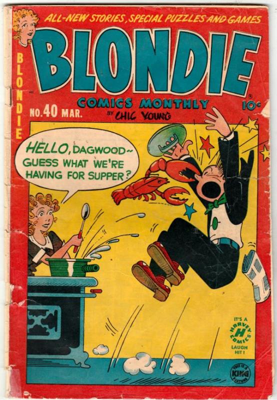 Blondie #40 (Mar-52) GD Affordable-Grade Blondie and Dagwood Bumstead