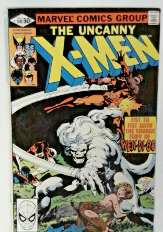 UNCANNY X-MEN #140 1980 MARVEL CLAREMONT BYRNE CLASSIC  WOLVERINE  ALPHA FLIGHT!