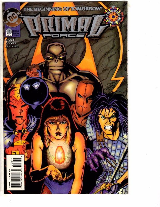 Lot Of 3 Primal Force DC Comic Books # 0 1 2 Modern Age Series Red Tornado J210