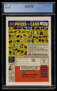 Avengers #200 CGC NM+ 9.6 White Pages Ms. Marvel leaves the Avengers!