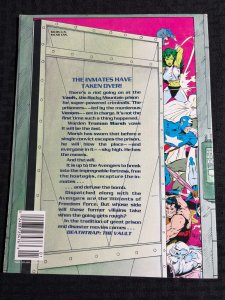 1991 AVENGERS Death Trap The Vault SC FVF 7.0 1st SIGNED by Danny Fingeroth
