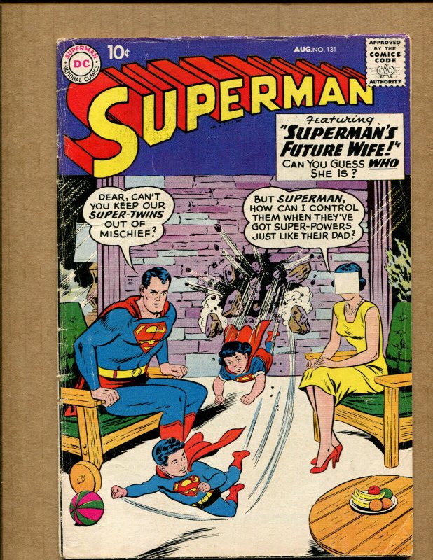 Superman #131 - Superman's Future Wife  - 1959 (Grade 3.5) WH