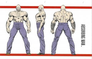 Official Handbook of the Marvel Universe Sheet - Absorbing Man