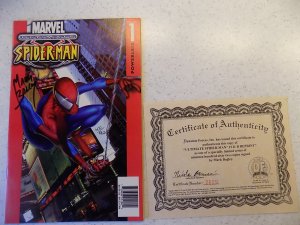 ULTIMATE SPIDER-MAN # 1 RARE SIGNED MARK BAGLEY K-B PRINTING COA