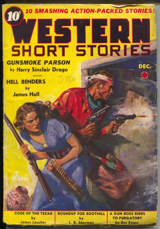 Western Short Stories 12/1937-Red Circle-pulp thrills-5th issue-VG+