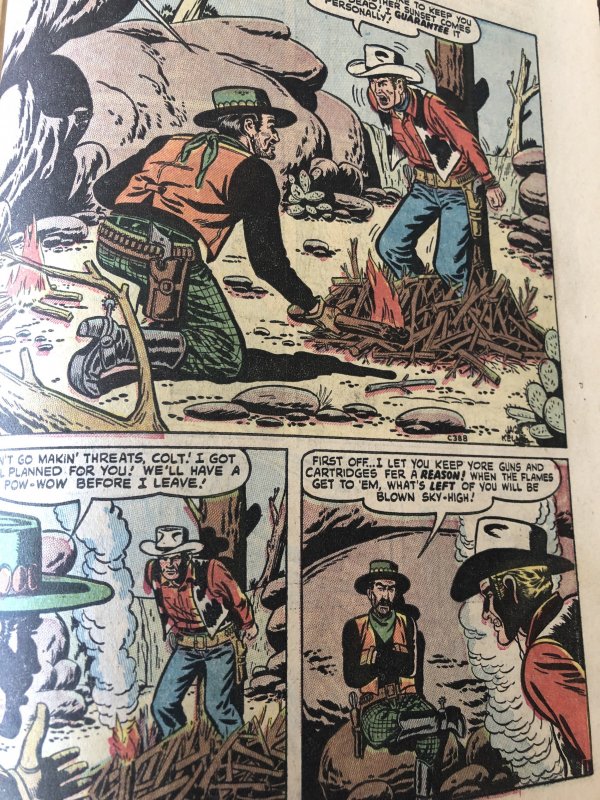 Kid Colt outlaw 29, classic shootout as the fuse burns! See pics!