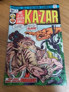 Ka-Zar #9 British variant (1975)