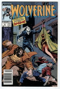 Wolverine #4 Vol 2 Feb 1989 1st Appearance Roughhouse & Bloodsport  Newsstand NM