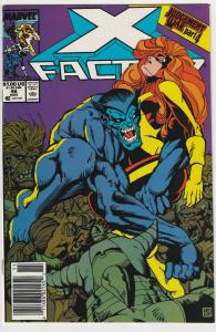 2 X-Factor Marvel Comic Books # 45 46 X-Men Cyclops Beast Iceman Jean Grey WM6