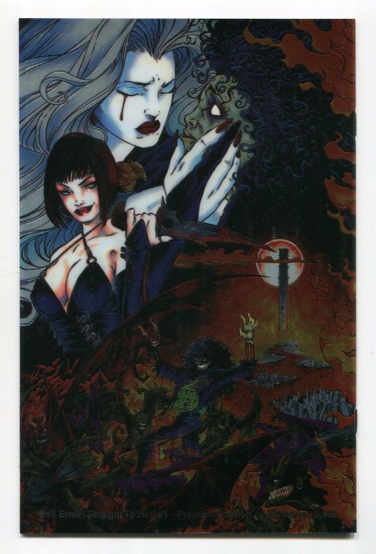 Evil Ernie Straight To Hell #1 Chromium Premium Variant by Justiniano Lady Death