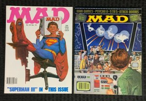 1983 1984 MAD Magazine #243 & 244 FN/FN+ War Games / Superman LOT of 2