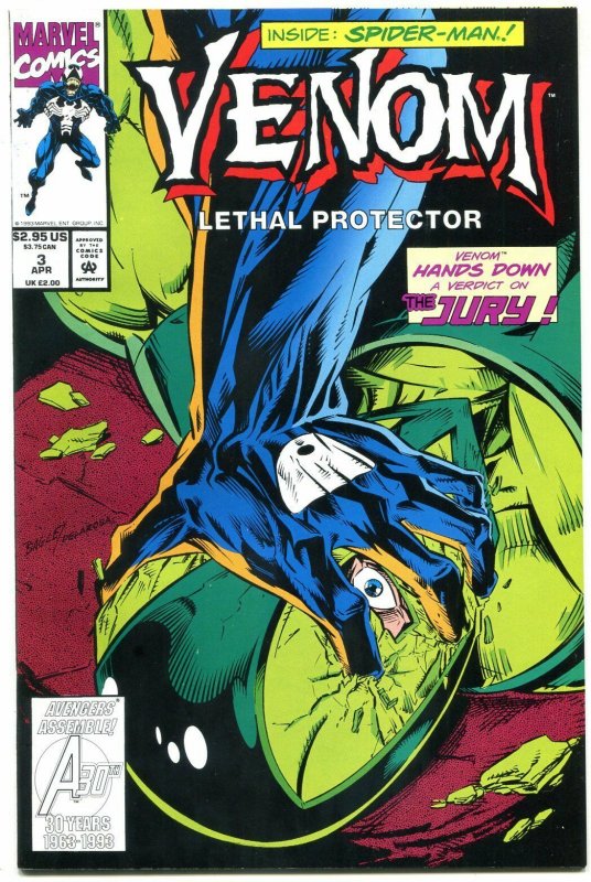 Venom: Lethal Protector #3 1993 - Spider-man- Marvel NM-