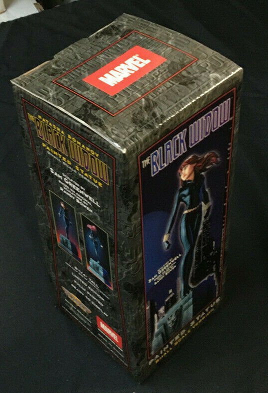 MARVEL PAINTED STATUE SMALL SCALE VERS. BLACK WIDOW MIB 0774/4000