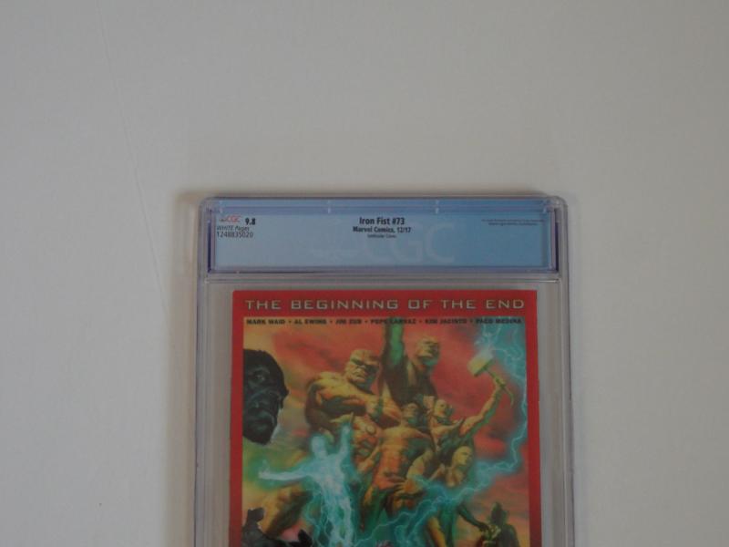 Iron Fist #73 CGC 9.8; 3D lenticular cover--Homage to Iron Fist #14!!