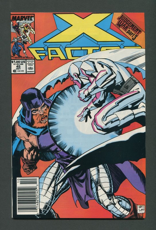 X-Factor #45  / 8.0 VFN  Newsstand  October 1989