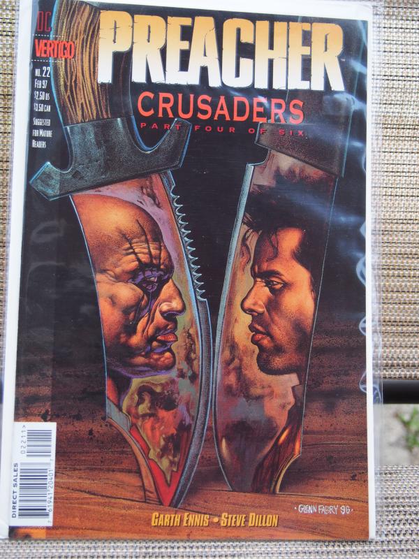 Preacher 22 VF/NM  condition. Part 4 of the Crusaders story line.