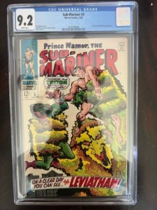 Sub-Mariner #3 (1968) - 1st Leviathan - CGC 9.2!