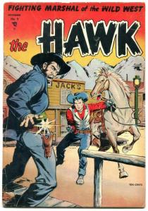 Hawk #9 1954- Matt Baker cover- St John Golden Age VG