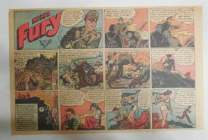 Miss Fury Sunday by Tarpe Mills from 9/13/1942 Size: 11 x 15  Very Rare Year #2