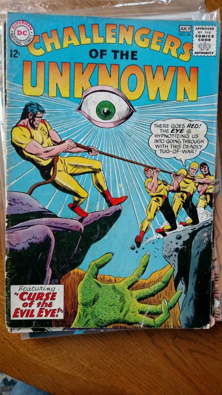 CHALLENGERS OF THE UNKNOWN #44 (DC,1965) Condition VG