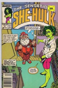 Sensational She Hulk #8 ORIGINAL Vintage 1989 Marvel Comics Disney+ 