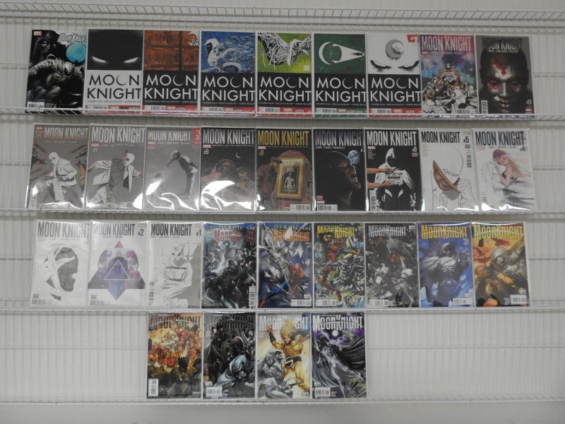 Lot of 31 Moon Knight Comics! Multiple runs of different series! Avg VF/NM Cond!