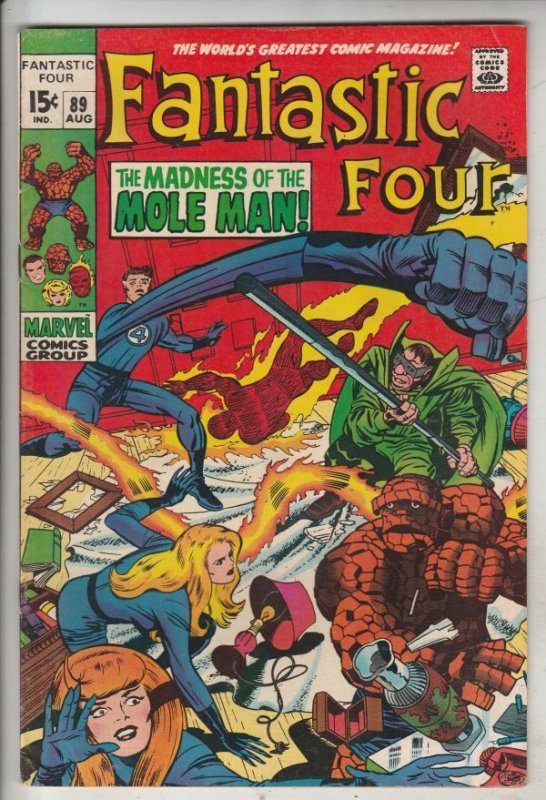 Fantastic Four #89 (Aug-69) VF/NM High-Grade Fantastic Four, Mr. Fantastic (R...