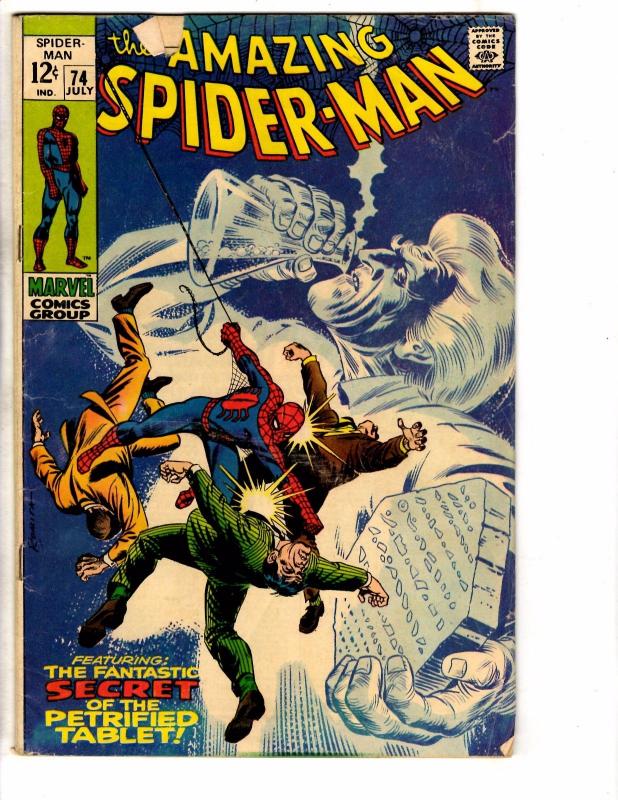 Amazing Spider-Man # 74 VG Marvel Comic Book Lizard Goblin Vulture Doc Ock DK1