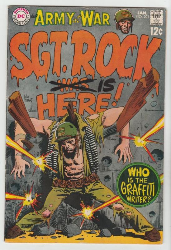 Our Army at War #201 (Jan-69) FN/VF+ High-Grade Easy Company, Sgt. Rock