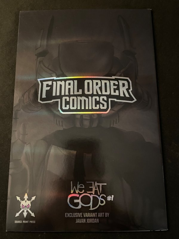 WE EAT GODS #1 Foil Edition, Signed/Remarked by Javan Jordan, COA, NM Condition