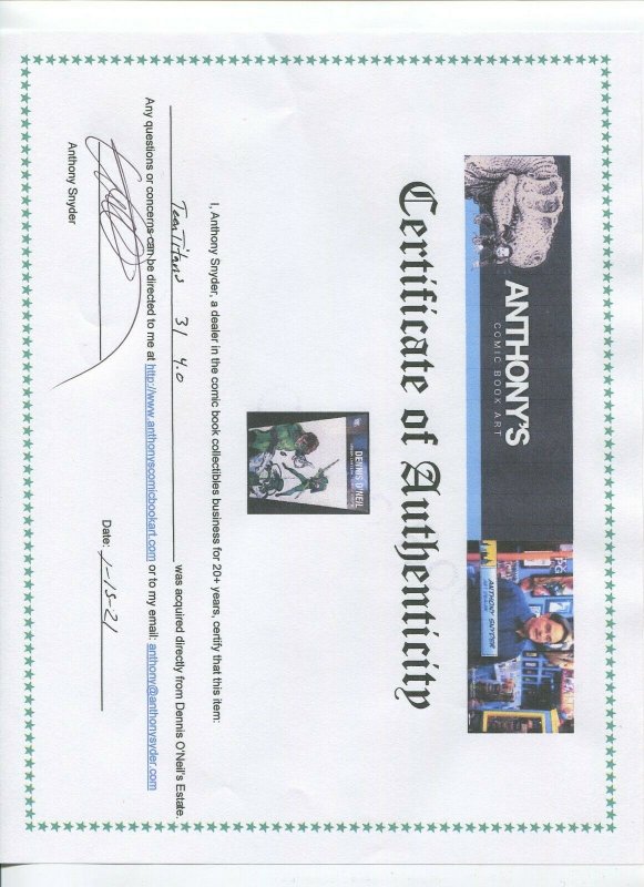 TEEN TITANS #31 (4.0) 1971 FROM THE DENNIS O'NEIL COLLECTION